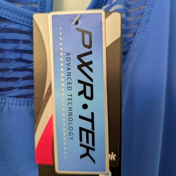 NWT- Marika Blue Sleeveless Athletic Yoga Top Scoop Neck, Large - Picture 2 of 7